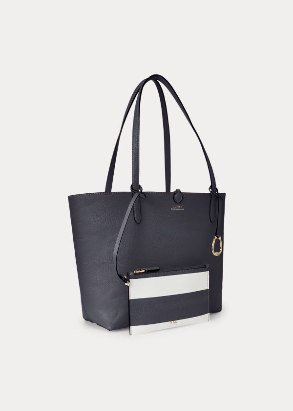 Ralph Lauren Faux-Læder Reversible Tote Bag Dame Danmark (QGASO2531)